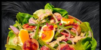 Luikse salade met gebakken witte pens LUIKSE SALADE