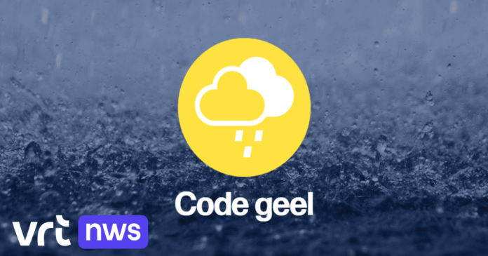 Heel Vlaanderen gaat naar code geel: