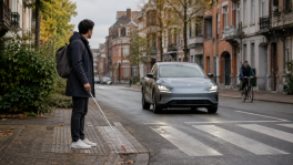 Stille elektrische wagens zijn niet altijd veilig voor voetgangers en fietsers