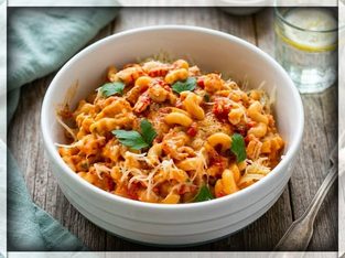 Mac & Cheese Deluxe met Rivierkreeftjes & Kreeftenfond